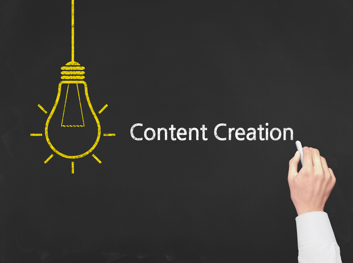 Content Creation - Business Chalkboard Background